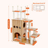 Catopia Co. Sky-Castle Cat Tree Canada – 127cm Luxury Multi-Level Wooden Cat Tower with Acrylic Bed