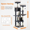 This tall multi-level cat tower by Catopia Co. stands 70.9