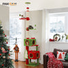 Christmas Cat Tree Tower to Ceiling with Dual Condos & Sisal Posts – Holiday Cat Furniture Canada | Catopia Co.