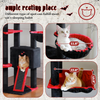 Catopia Co. 230cm-255cm Adjustable Floor to Ceiling Cat Tree - Black