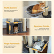 Cat Tree Tower with Thick Sisal Posts & Multiple Hammocks – Modern Cat Furniture Canada | Catopia Co.