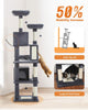 With a large reinforced base and anti-tip safety kit, this stylish cat tree by Catopia Co. provides exceptional stability for active cats. Ideal for small spaces needing tall cat furniture solutions. Canadian local business, shipping exclusively within Canada.
