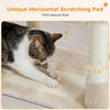 183cm Multi-Level Flower Cat Tree Large Cat Tower with Steel Frame Hammock and 7 Scratching Posts - Beige