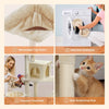 Catopia Co. aesthetic cat tree with removable and machine-washable cushions, vacuum-cleanable surfaces, and durable sisal scratching posts. Designed for cleanliness and feline satisfaction. Canadian local business, ships only within Canada.