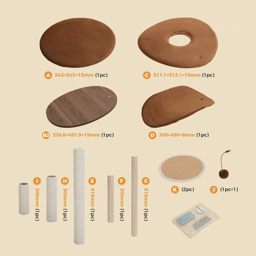 Natural Wood Multi-Level Cat Tower for Modern Homes – Catopia Co. Canada