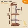 Natural Wood Multi-Level Cat Tower for Modern Homes – Catopia Co. Canada