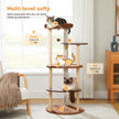 Natural Wood Multi-Level Cat Tower for Modern Homes – Catopia Co. Canada