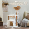 Cat tree with safety features for cats in a home setting. Catopia Co. Canada's cat tree. 