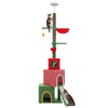 Christmas Gift Box Cat Tree Tower with Three Condos & Ceiling Support – Holiday Cat Furniture Canada | Catopia Co.