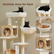 Woodland Series – Modern Wooden Cat Tree Tower with Hammock | Catopia Co.