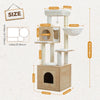 Woodland Series – Modern Wooden Cat Tree Tower with Hammock | Catopia Co.