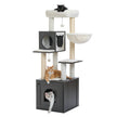 Woodland Series – Modern Wooden Cat Tree Tower with Hammock | Catopia Co.
