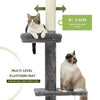 Catopia Co. Interactive Adjustable 5-Tier Floor to Ceiling Cat Tower