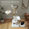 Cat tree with multiple levels for multi-cat fun in a home setting